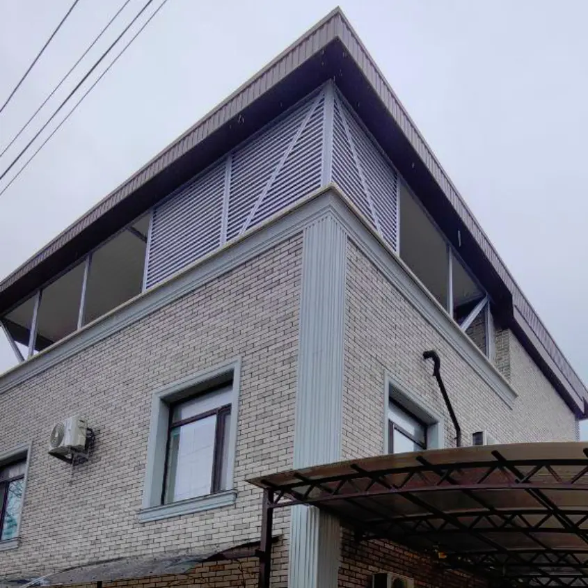 Фото 2 Ламели ЭКО-Z-US RAL9006 Серебро для зашивки балкона