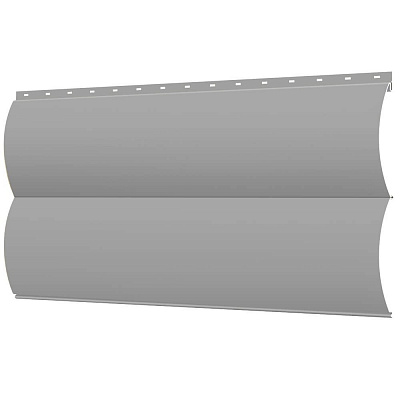 Сайдинг металлический Блок-Хаус под бревно RAL9006 Серебро фото Центр Металлокровли