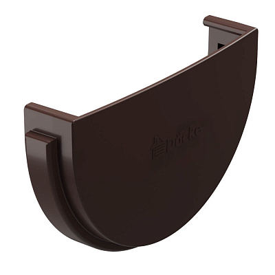 Заглушка желоба ДЕКЕ STANDARD d120мм цвет RAL 8017 Темно-Коричевый