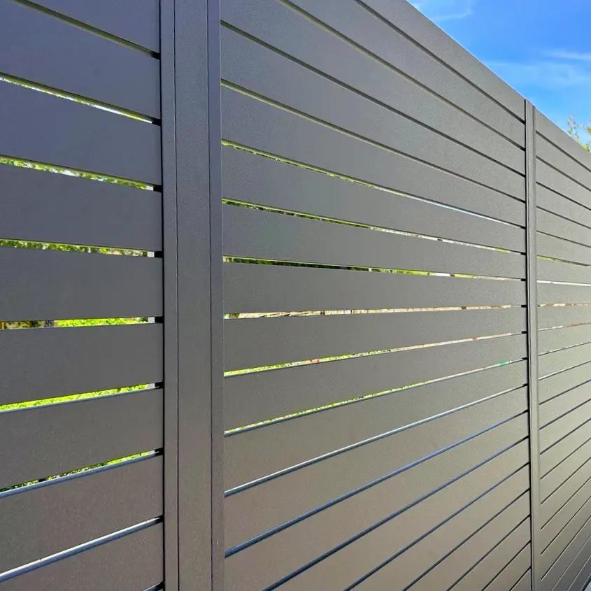 Фото 4 забор ранчо металлопланкен RAL 7024 МАТТЕ Серый Графит