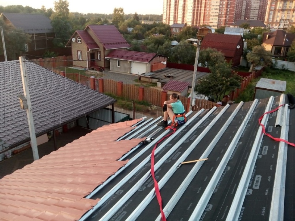 Металлочерепица Геркулес 8004 терракотовый Стальной Бархат от Центра Металлокровли в Экибастузе