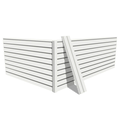 Фото сайдинга металлического (металлосайдинга) Корабельная доска RAL9003 Белый для фасада дома