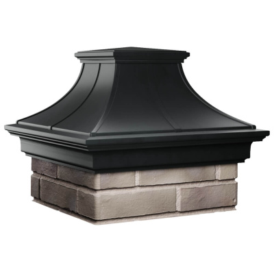 Колпак на столб забора MONBLAN PREMIUM Черный 1,5х1,5 кирпича 2